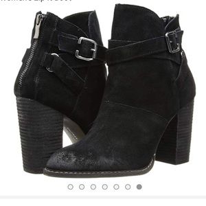 Chinese Laundry Zip It boot black suede